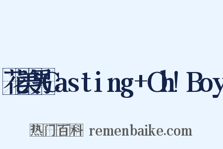 花美男Casting+Oh!Boy是什么意思的图片